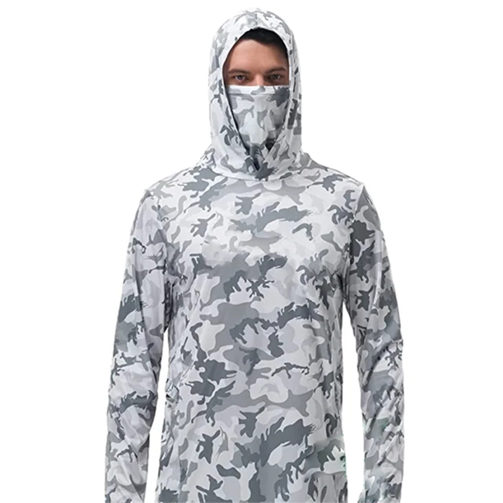Fishing Shirt Uv Protection - Letnie męskie bluzy wędkarskie z dżerseju,