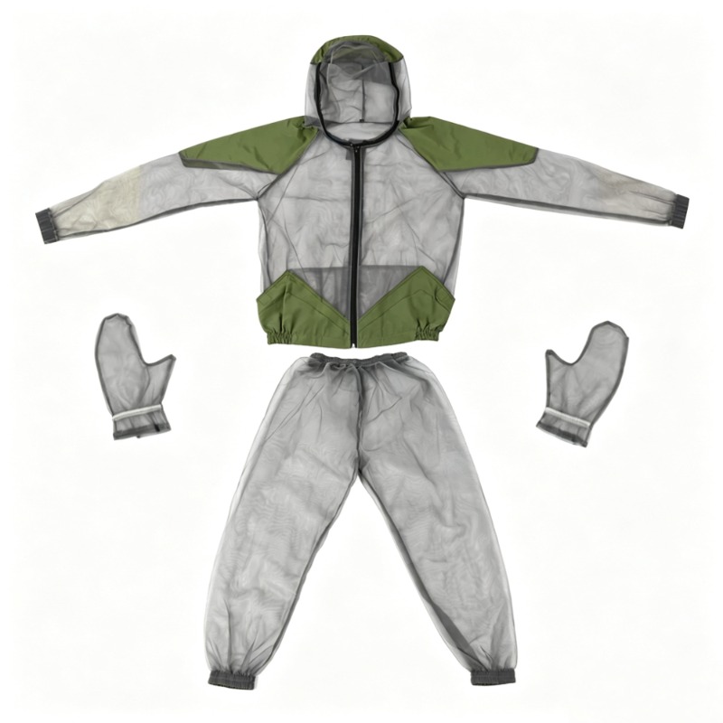 Fishing Gloves - Kombinezon przeciw komarom na zewnątrz, siatkowa
