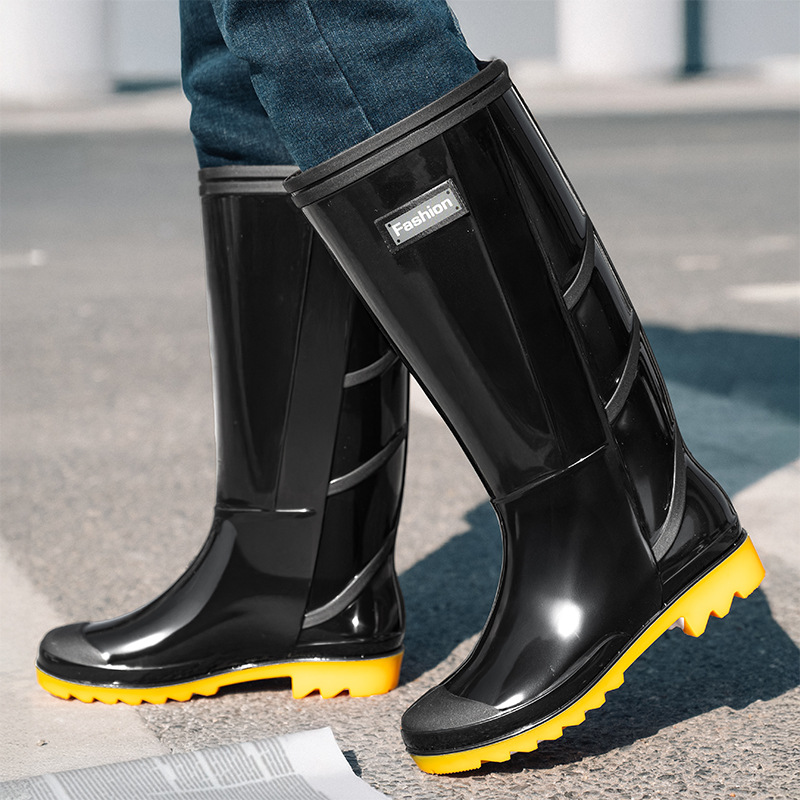 Fishing Boots - Męskie długie kalosze przeciwdeszczowe, antypoślizgowe, wodoodporne,