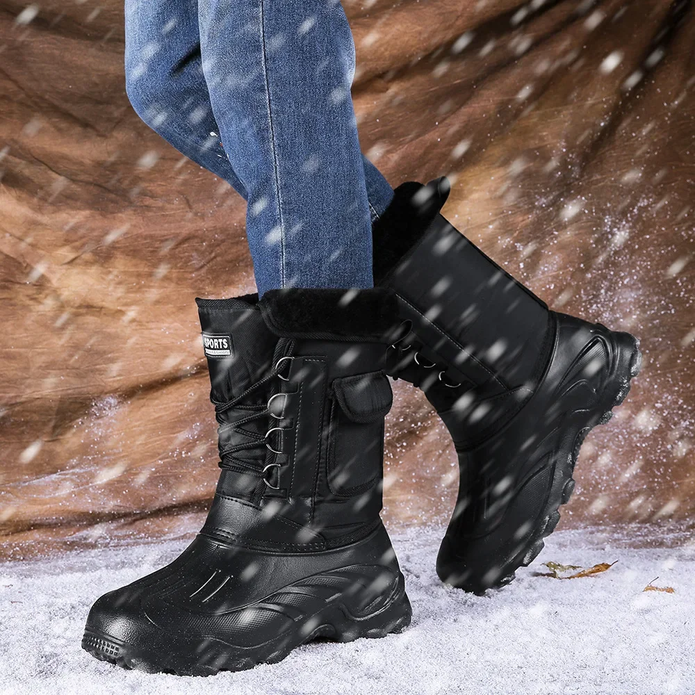 Męskie zimowe buty śniegowe, b – Fishing Boots recenzja i cena