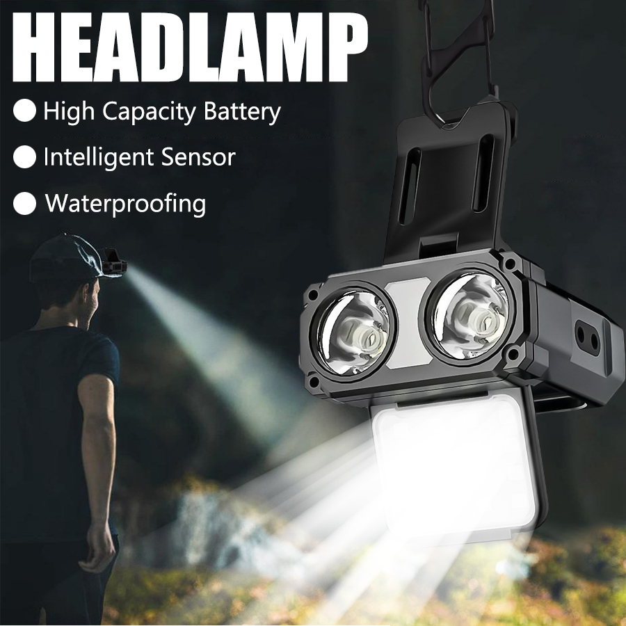 Latarka czołowa LED COB z klip – Fishing Hat recenzja i cena